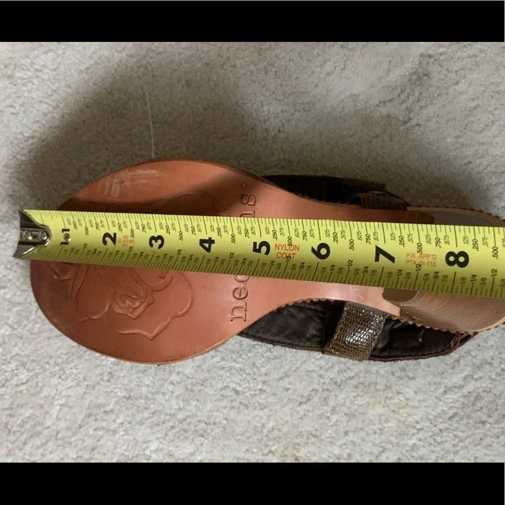 Neosens Sandals Slingback made in Spain leather straps size 36 - Picture 9 of 16